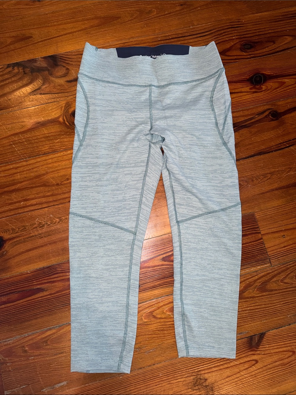 Outdoor Voices Light Blue Capri Large workout Leggings